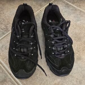 Skechers Women's Black Suede Sneakers